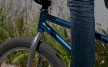 Stock Video Bmx Biker Riding With A Skate Mate For PC