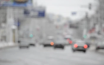Stock Video Blurred City Traffic On An Overcast Day For PC