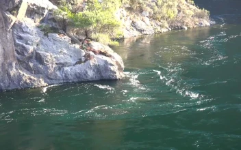Stock Video Blue Water Flowing Down The River For PC