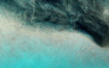 Stock Video Blue Toned Paint Forming Abstract Shapes Underwater For PC