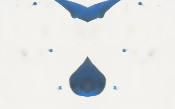 Stock Video Blue Ink Flowing In Water In A Mirrored Scene For PC