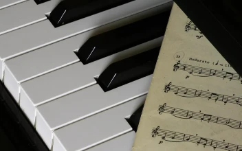 Stock Video Blood Drops On Piano Sheet Music For PC