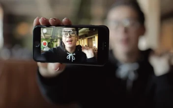 Stock Video Blogger Recording Himself With His Cell Phone For PC