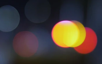 Stock Video Blinking Round Lights With Bokeh Effect For PC