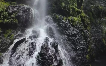 Stock Video Black Rocks Waterfall For PC