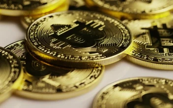 Stock Video Bitcoins Slowly Rotating For PC
