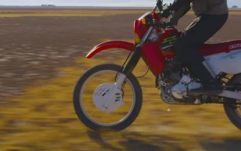 Stock Video Biker Taking A Ride In The Desert For PC