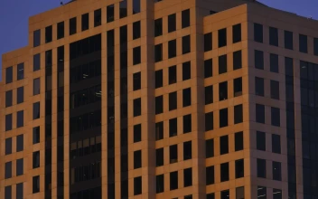 Stock Video Big Skyscraper From The Top In A Slow Going Down For PC