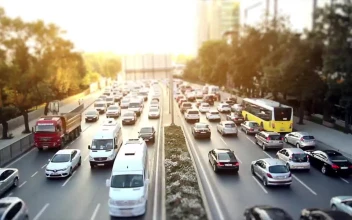 Stock Video Big Avenue In The A City Crowded Of Cars For PC
