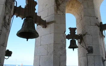 Stock Video Bells At The Top Of A Tower For PC