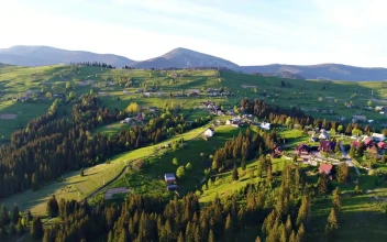 Stock Video Beautiful Village During A Morning In Summer For PC