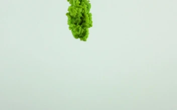 Stock Video Beautiful Texture Shot Of Green Ink Underwater For PC