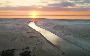 Stock Video Beautiful Sunset In The Sea Near A River For PC