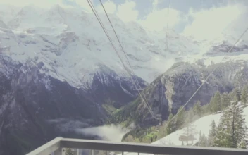 Stock Video Beautiful Snowy Mountain Landscape For PC