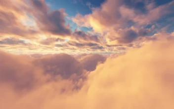 Stock Video Beautiful Shot Of A Cloudy Sky Flying Through Them For PC