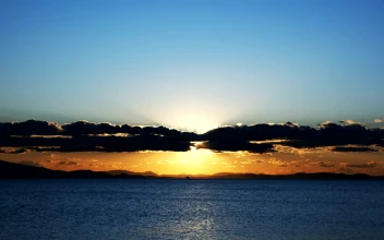 Stock Video Beautiful Landscape Of A Sunset On The Sea Skyline For PC