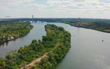 Stock Video Beautiful Landscape Of A River Near A City For PC