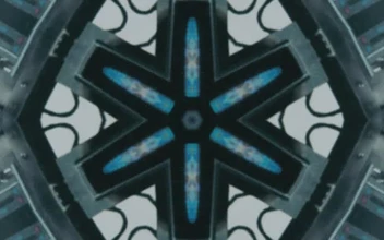 Stock Video Beautiful Compositions Of A Kaleidoscope Viewed In Detail For PC