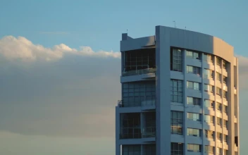 Video Stock Clouds Behind An Apartment Building For PC