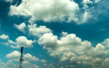 Video Stock Clouds Above A Communications Tower For PC