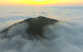 Video Stock Cloud Landscape And Mosque At The Top Of The Mountain For PC