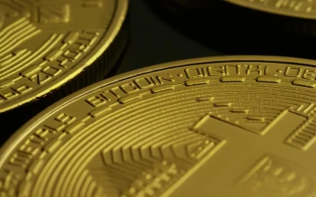 Video Stock Close Up Shot Of Golden Bitcoin Coins For PC