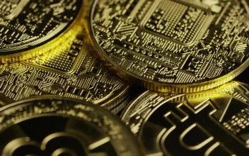 Video Stock Close Up Shot Of A Stack Of Bitcoins For PC