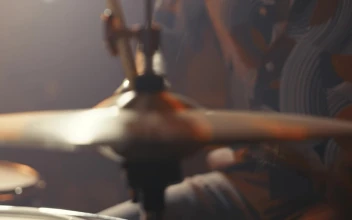Video Stock Close Up Shot Of A Drummer Playing In A Studio For PC