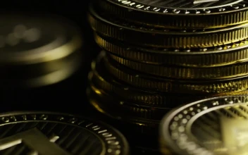 Video Stock Close Up Of A Stack Of Bitcoins Rotating For PC
