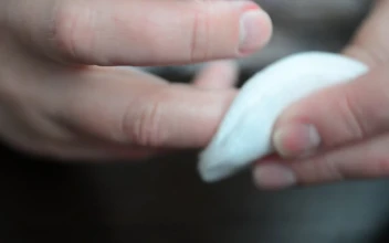 Video Stock Close Shot Of A Womans Hands Cleaning Her Nails For PC