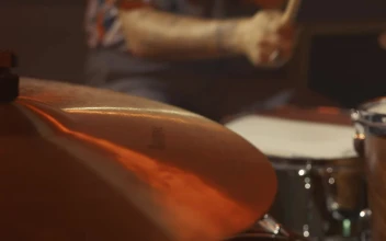 Video Stock Close Shot Of A Drummer In A Recording Studio For PC