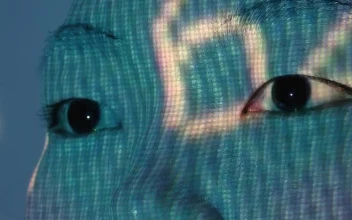 Video Stock Close Portrait Of A Cyborg Starting Engine For PC