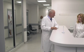Video Stock Clinic Staff At A Hospital Reception For PC