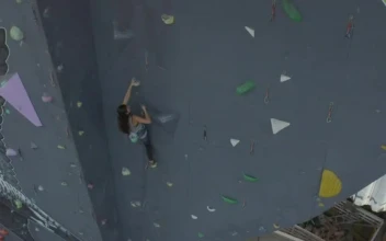 Video Stock Climbing A Large Tower To Practice Mountaineering Smal For PC