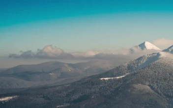 Video Stock Clear Blue Sky Over Beautiful Snowy Mountains For PC