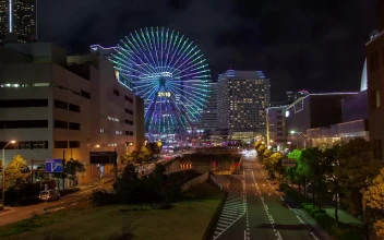 Video Stock City With A Ferris Wheel At Night For PC