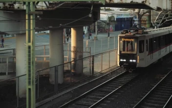 Video Stock City Train Driving Under A Bridge For PC
