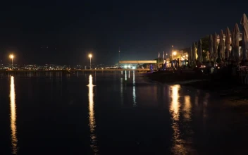 Video Stock City Lights And Calm Waters At Night For PC