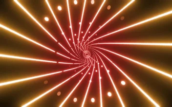 Video Stock Circular Tunnel Of Lines And Points Of Light For PC