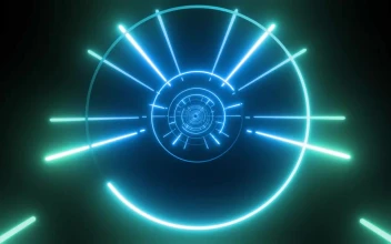 Video Stock Circular Passageway Of Lines And Circles For PC