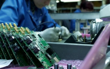 Video Stock Circuit Boards In The Assembly Line For PC