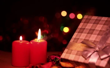 Video Stock Christmas Gift And Red Candles For PC