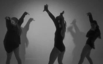 Video Stock Choreography Of Three Girls In Black And White For PC