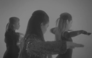 Video Stock Choreography Of Three Girls In Black And White 4244 For PC