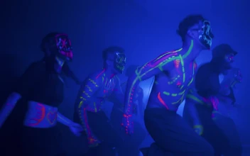 Video Stock Choreography Of A Group Of Dancers With Masks For PC