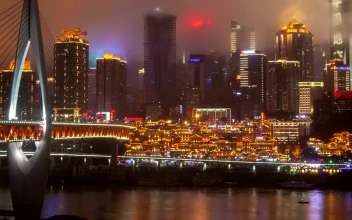 Video Stock Chongqing Skyline At Night On A Cloudy Day For PC