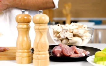 Video Stock Chef Seasoning A Piece Of Meat For PC