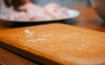 Video Stock Chef Pounding Chicken Meat On A Board For PC