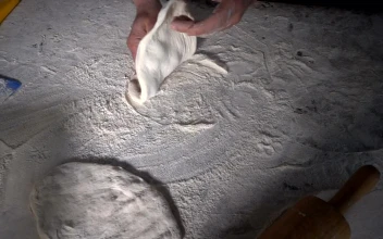 Video Stock Chef Hands Preparing Dough For Turkish Pizza For PC
