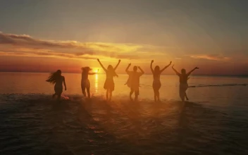 Video Stock Cheerful Friends At Their Beach Vacations For PC